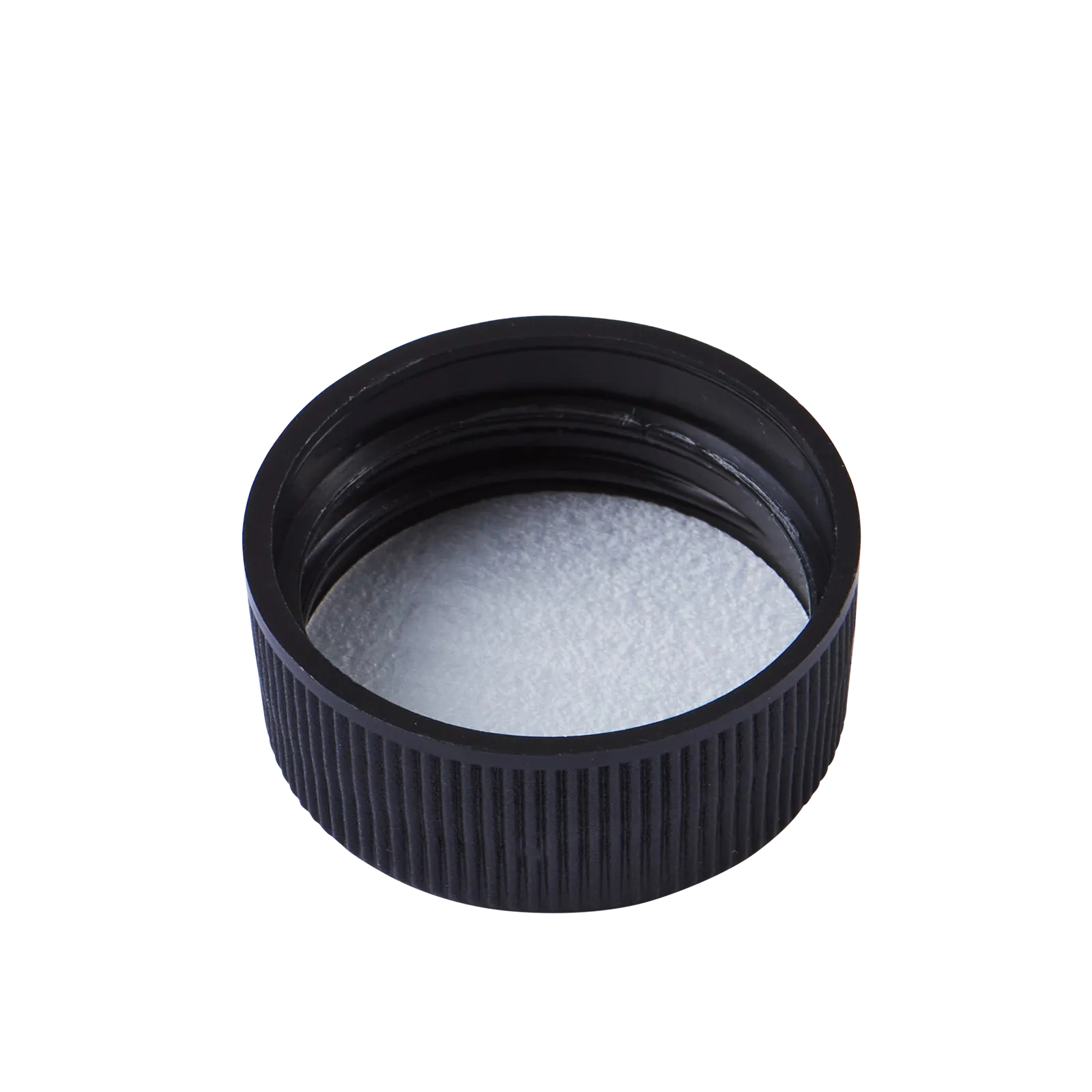 28mm BLACK 28/400 PP Screw Cap 13mm Deep (PE Liner)