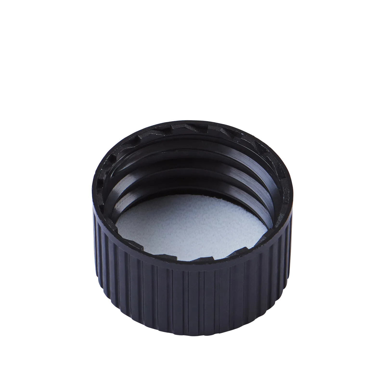 28mm BLACK 28/410 PP Screw Cap (1mm PE Liner)