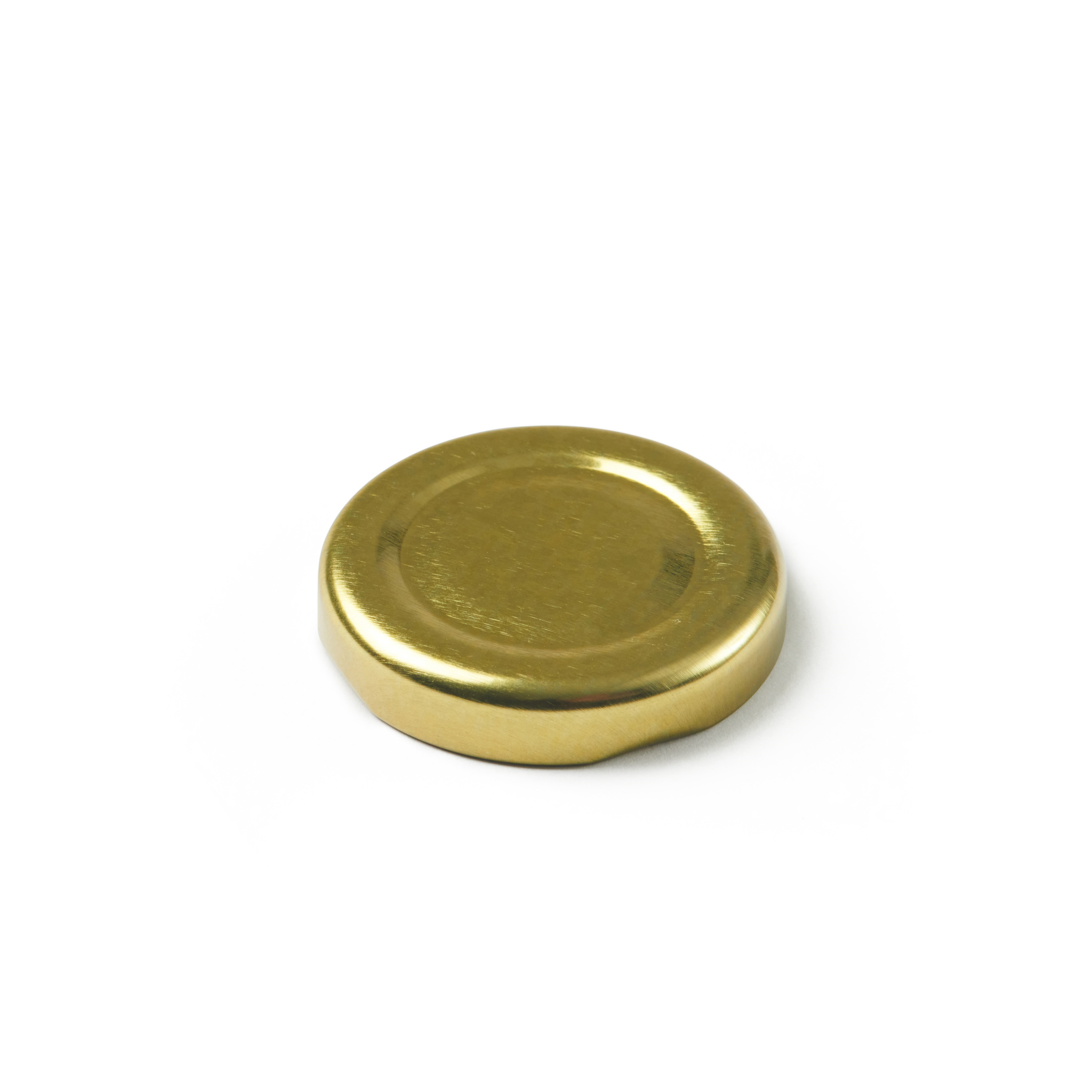 43mm GOLD Non Button Puff Compound Metal Twist Cap - Carton (2900 Units)