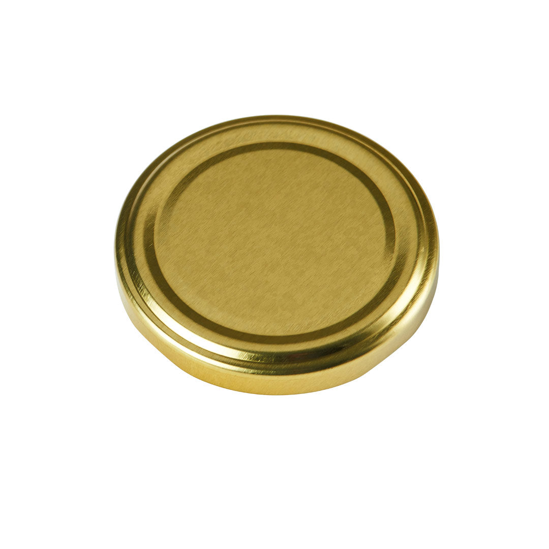 63mm GOLD Non Button Puff Compound Metal Twist Cap - Carton (1150 Units)