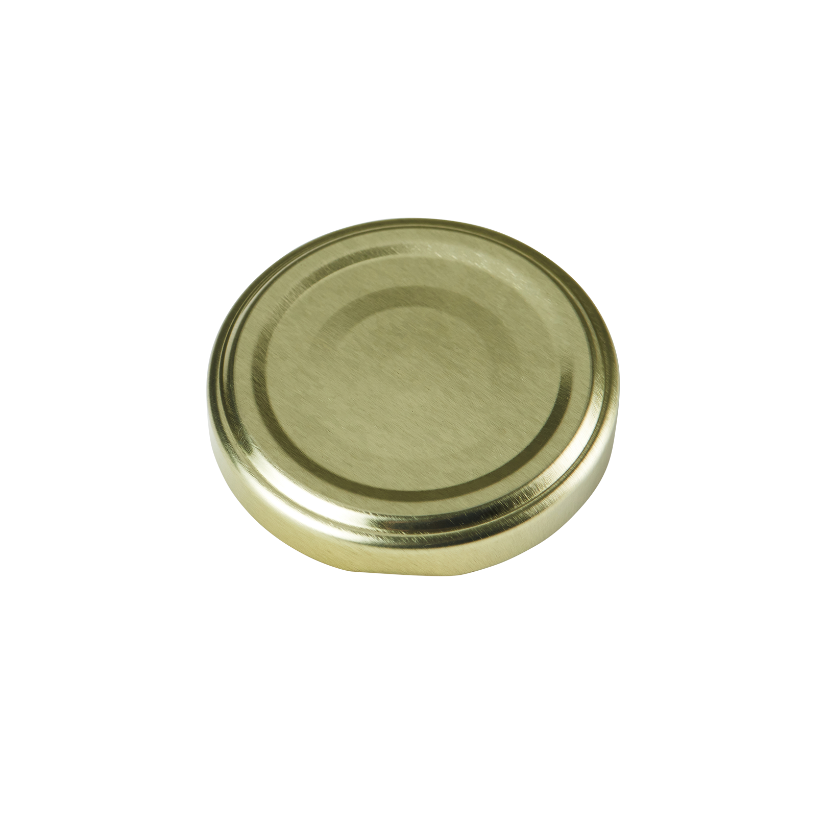 63mm GOLD Button Puff Compound Metal Twist Cap - Bag (50 Units)
