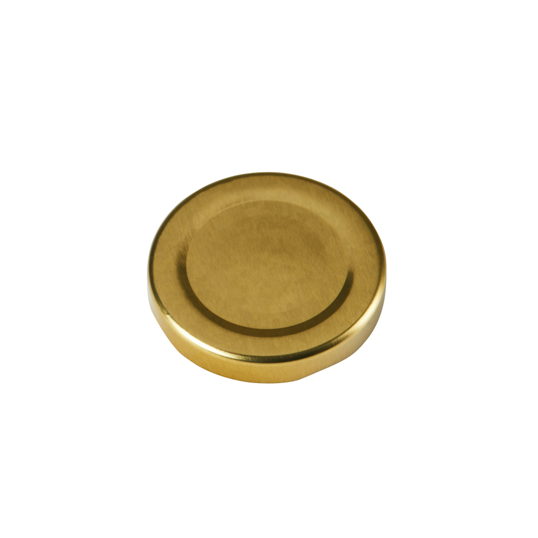 43mm GOLD Button Puff Compound Metal Twist cap - Carton (2900 Units)