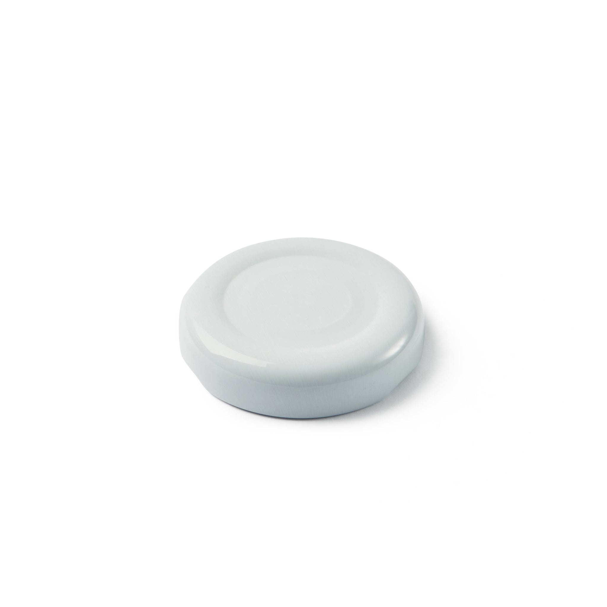 38mm WHITE Button Puff Compound Metal Twist Cap - Carton (3150 Units)