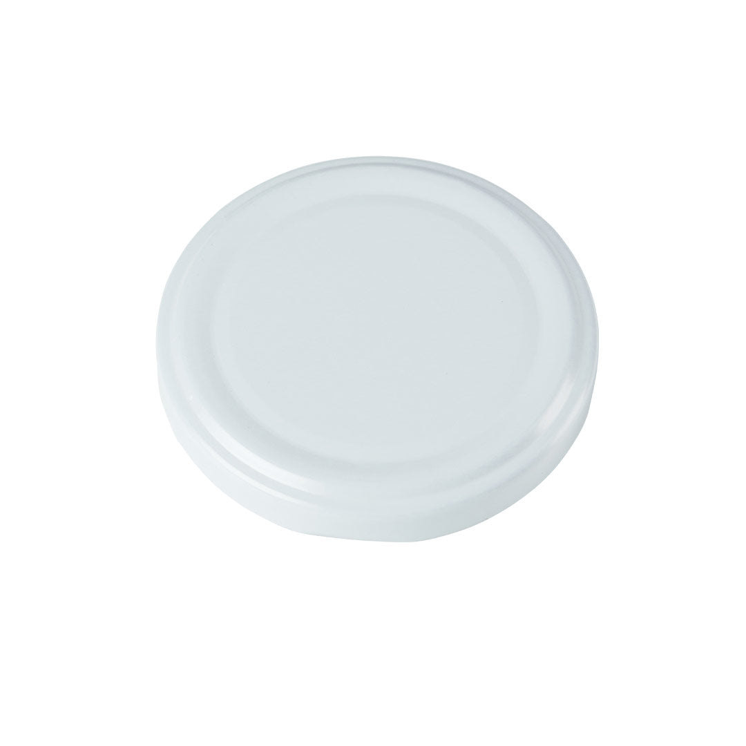 63mm WHITE Non Button Puff Compound Metal Twist Cap - Carton (1150 Units)