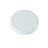 53mm WHITE Non Button Puff Compound Metal Twist Cap - Carton (1500 Units)