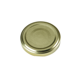 Load image into Gallery viewer, 63mm GOLD Button Puff Compound Metal Twist Cap - Carton (1150 Units)